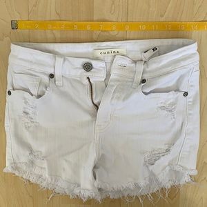 Eunina high rise denim shorts